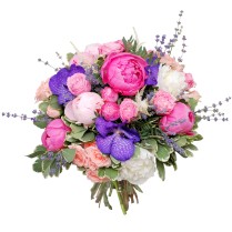 Buchet cu orhidee vanda