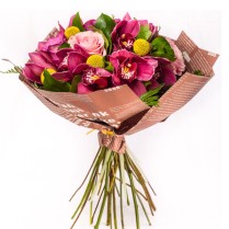 Buchetul contine: 1 cymbidium mov